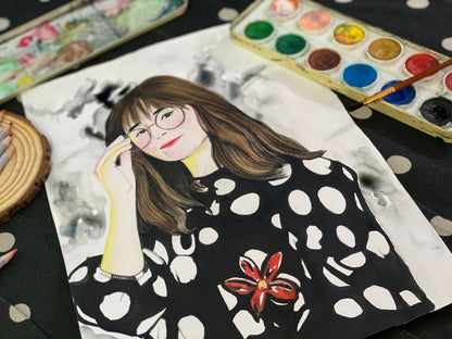 Watercolor portrait